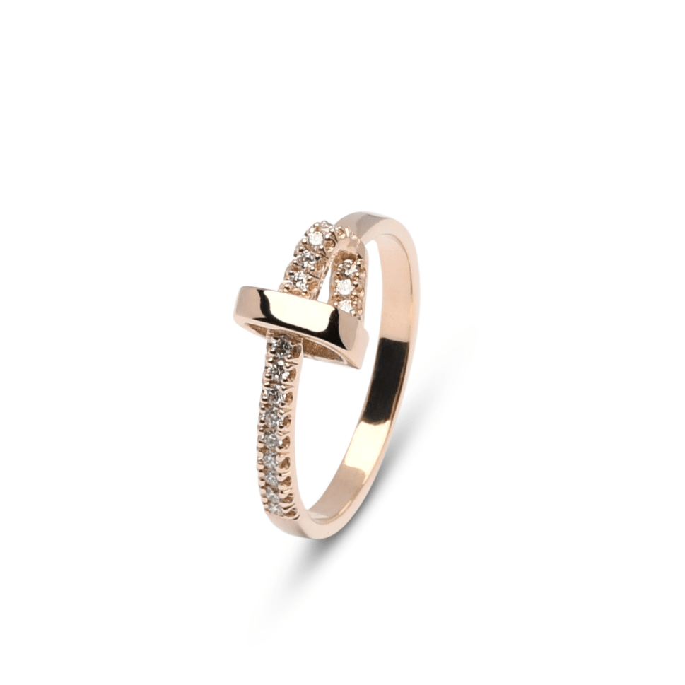 Gouden ring Loversknot