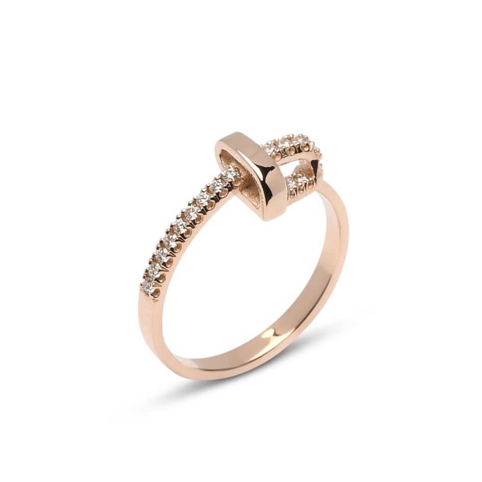 Gouden ring Loversknot