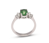 Platina ring Éowyn met tsavoriet