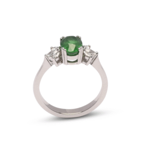 Platina ring Éowyn met tsavoriet