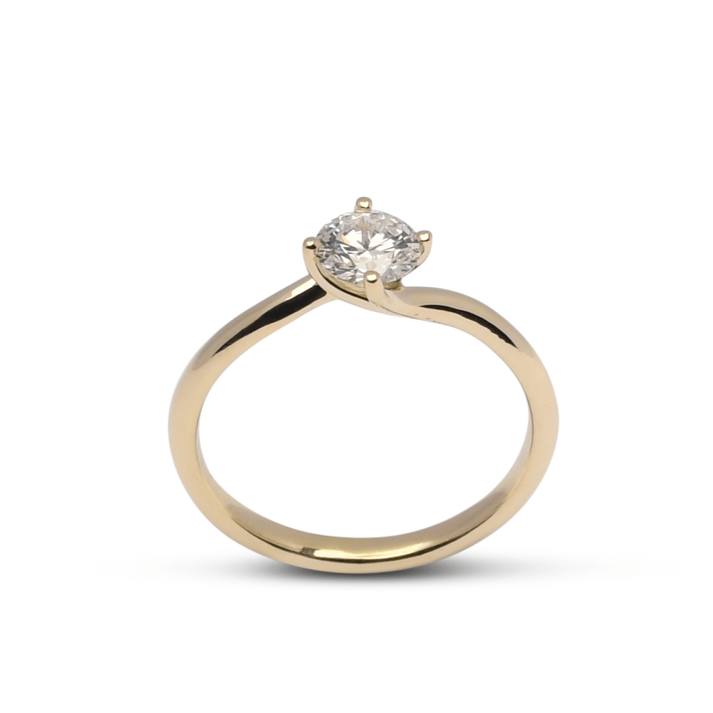 Gouden ring Fleur