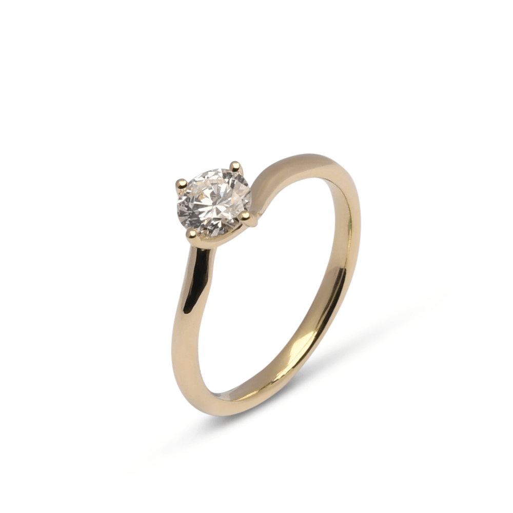 Gouden ring Fleur