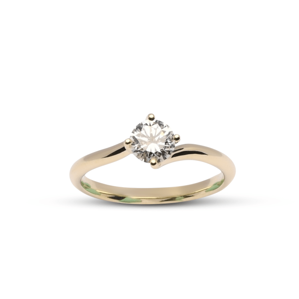 Gouden ring Fleur