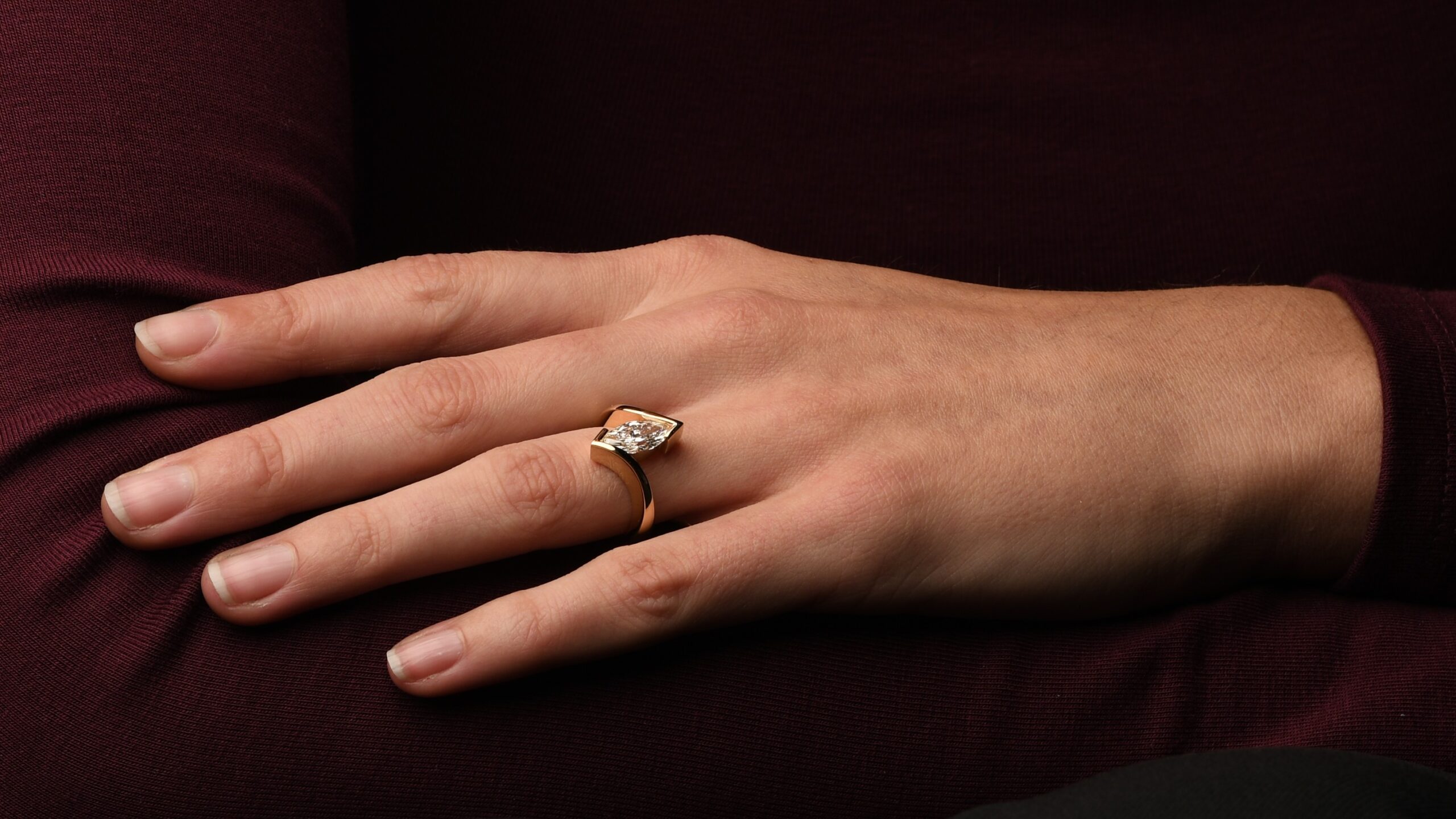 Gouden ring Seraphine