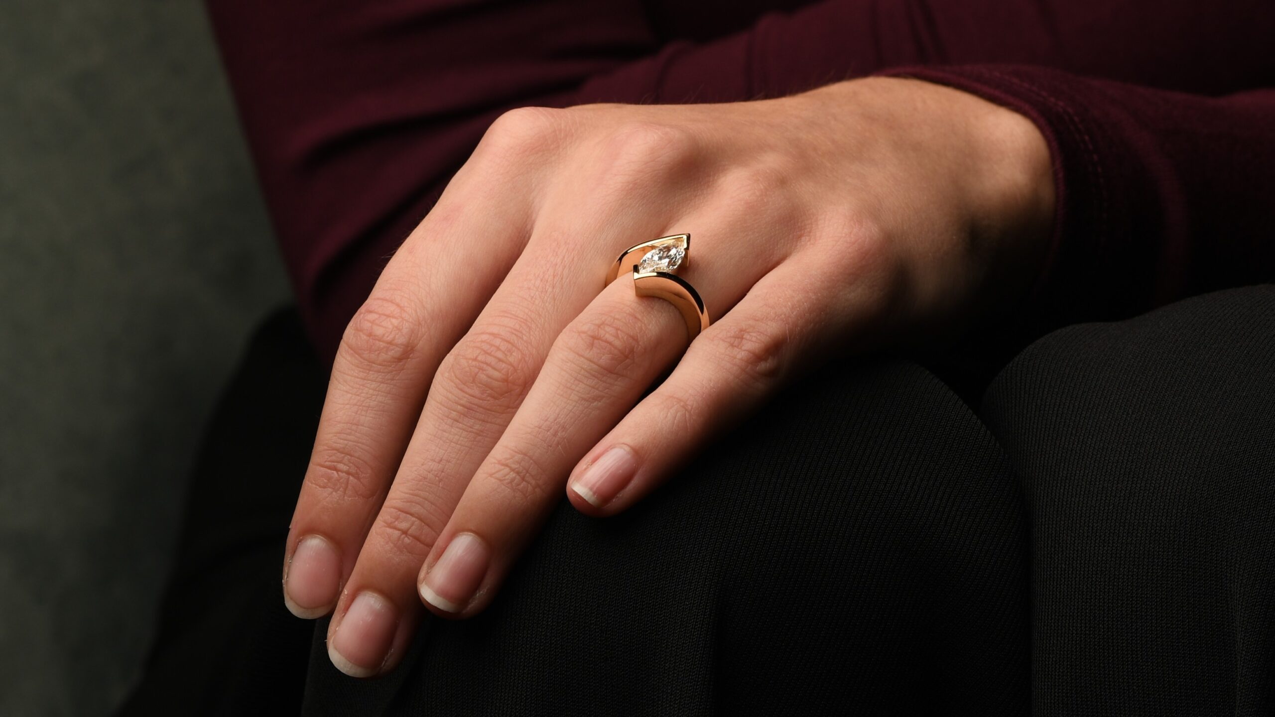 Gouden ring Seraphine