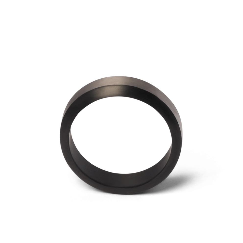 Zirkonium met platina herenring