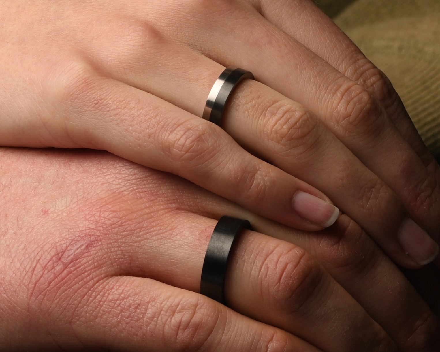 Platina met zirkonium trouwringen