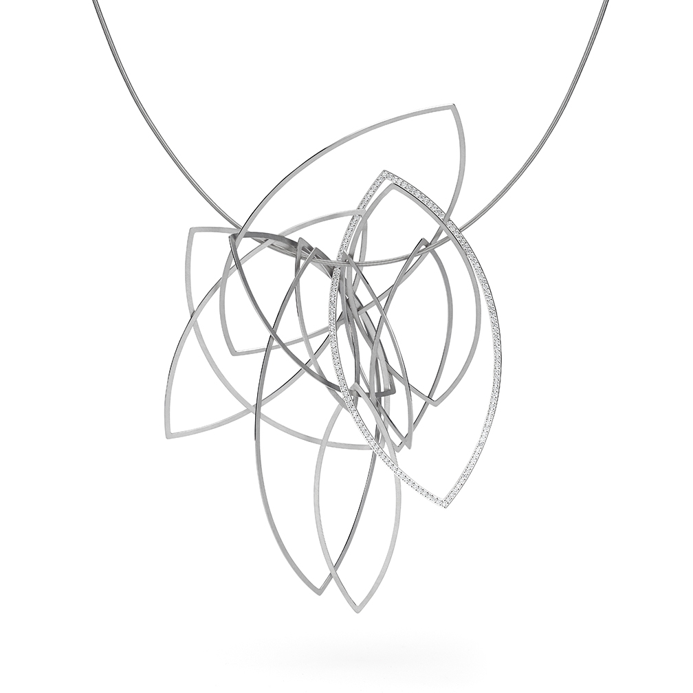 Niessing collier met spitse elementen