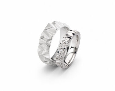 Platina trouwringen Alpen 0,25ct
