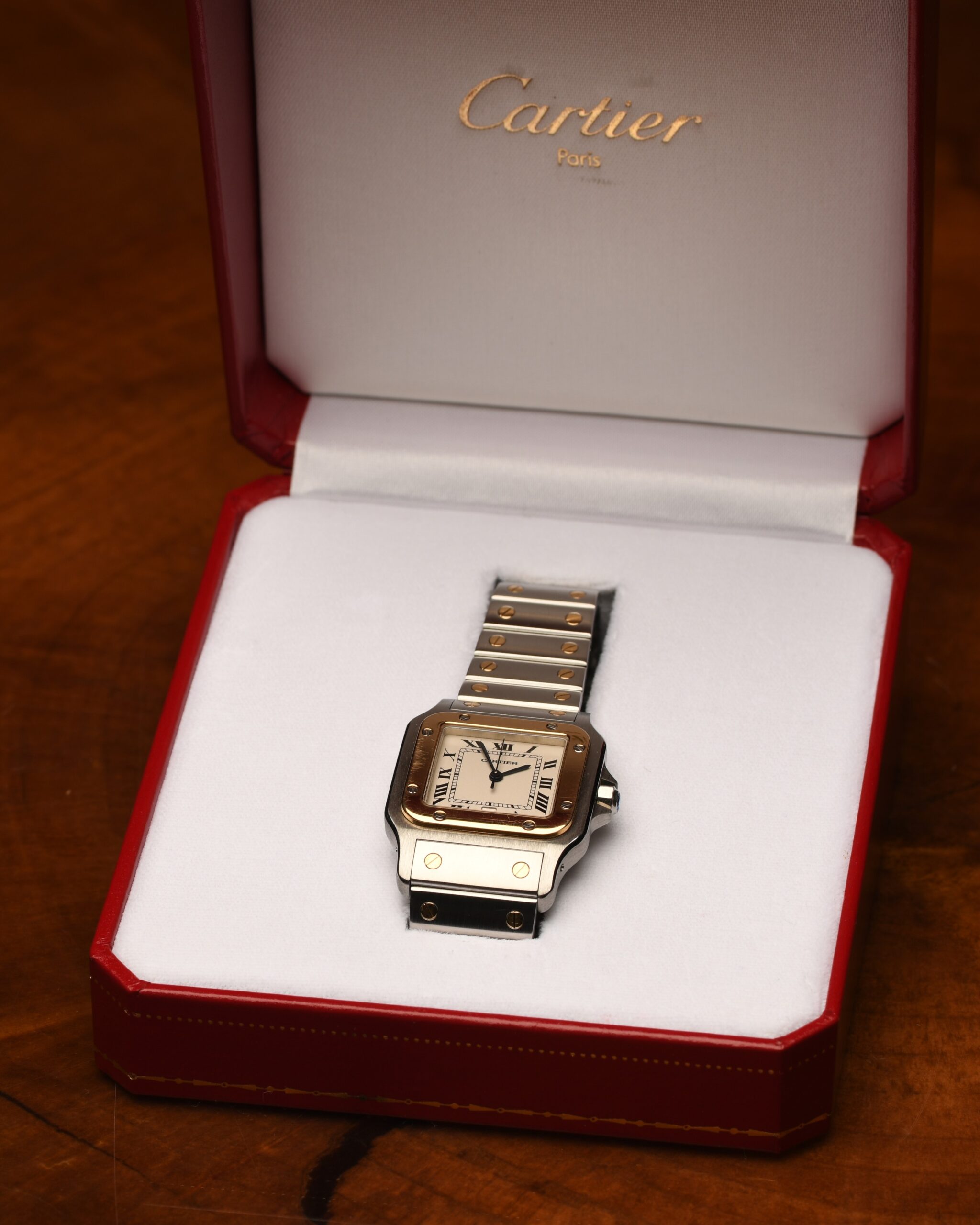 Cartier Santos Galbée Ref 1566 Full Set, NOS, 1998