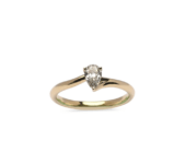 Gouden ring Fleur peer