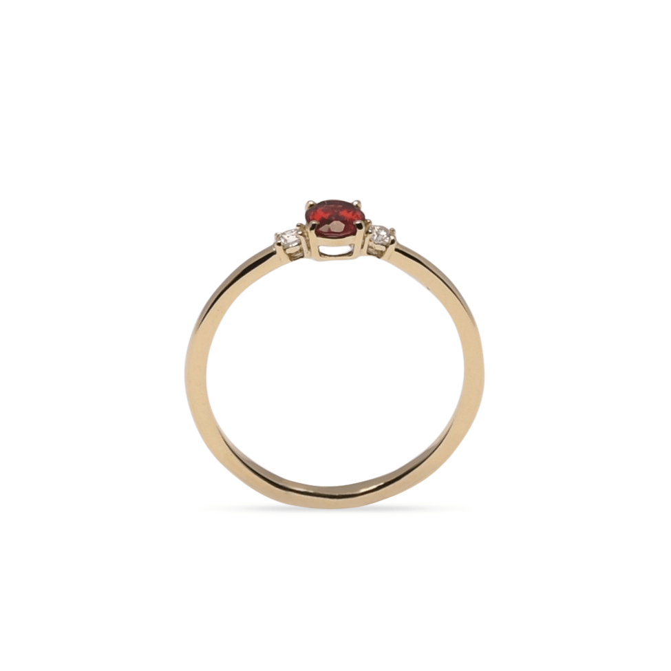 Gouden ring granaat