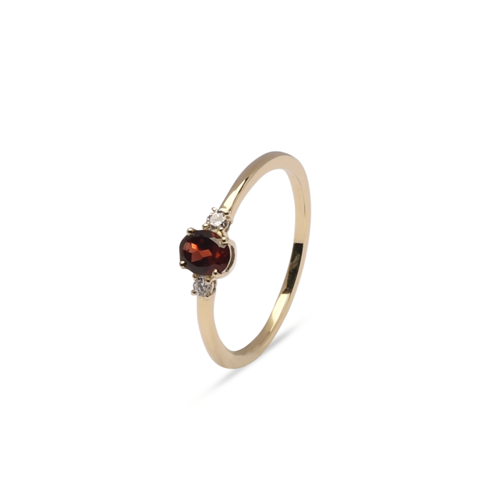 Gouden ring granaat
