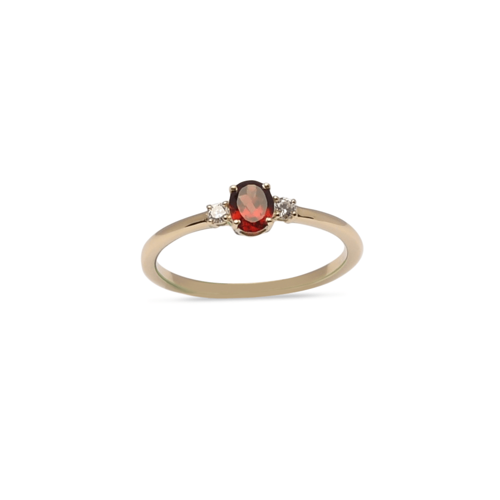 Gouden ring granaat