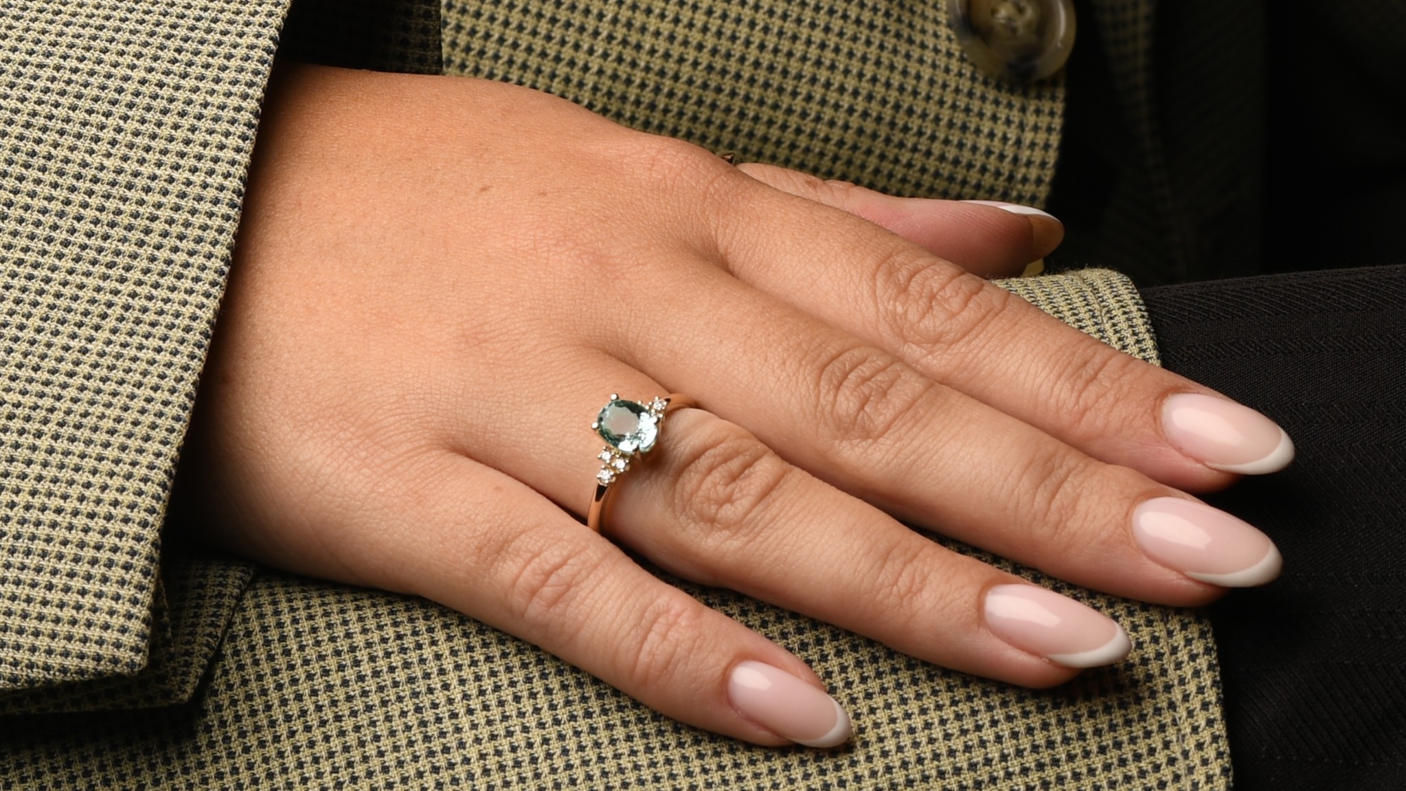 Gouden ring Rosa Paraiba toermalijn