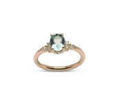 Gouden ring Rosa Paraiba toermalijn