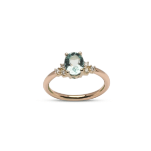 Gouden ring Rosa Paraiba toermalijn