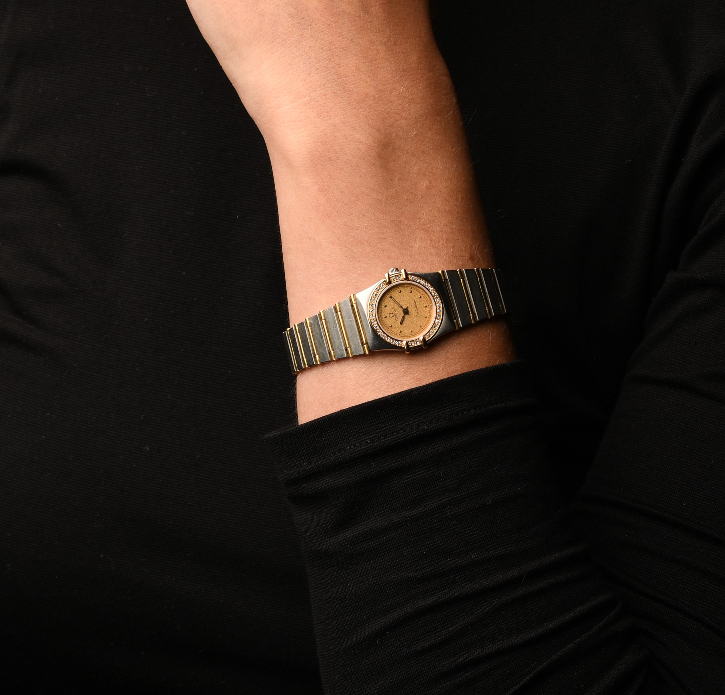 Omega Constellation – goud/staal – Diamanten Lunette